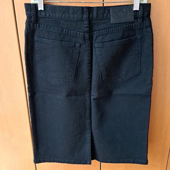 Vintage Lauren Jeans Co. Black Denim Skirt in Size 4 - Picture 2 of 7